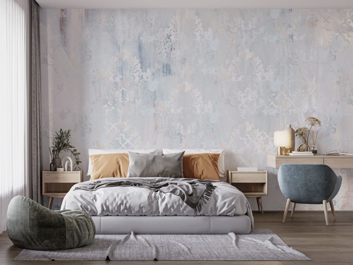 کاغذ دیواری داماس مدرن M12217300 مخصوص اتاق خواب